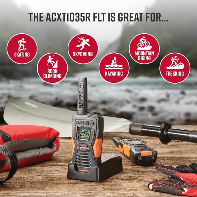 Cobra ACXT1035R FLT Floating Walkie Talkies - Image 5