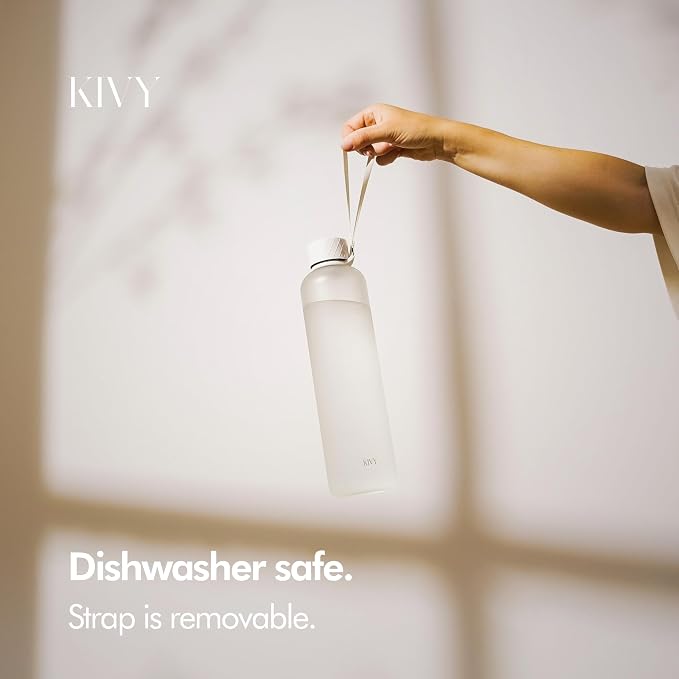KIVY Slim Water Bottle 32oz Fits Cupholder & Backpack - Image 3