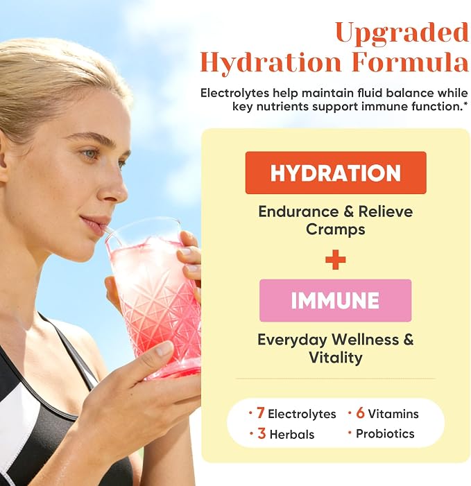 Venture Pal 2-in-1 Hydration + Immune Electrolytes Powder Packets - Image 2