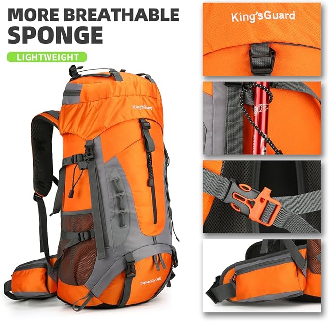 King'sGuard 60L Hiking Backpack - Image 3