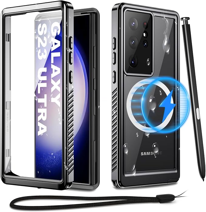 for Samsung Galaxy S23 Ultra Waterproof Case by Haireca