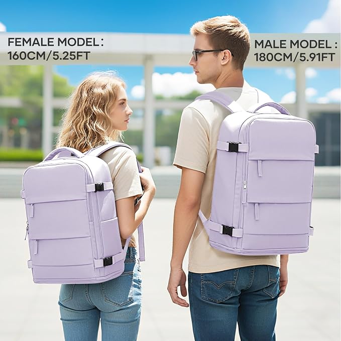 coowoz Large Travel Backpack For Women Men, Carry On Flight Approved, Hiking - Image 4