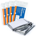 Emergency Blankets 4 Packs, Reusable Mylar Thermal Blankets by Kingstar