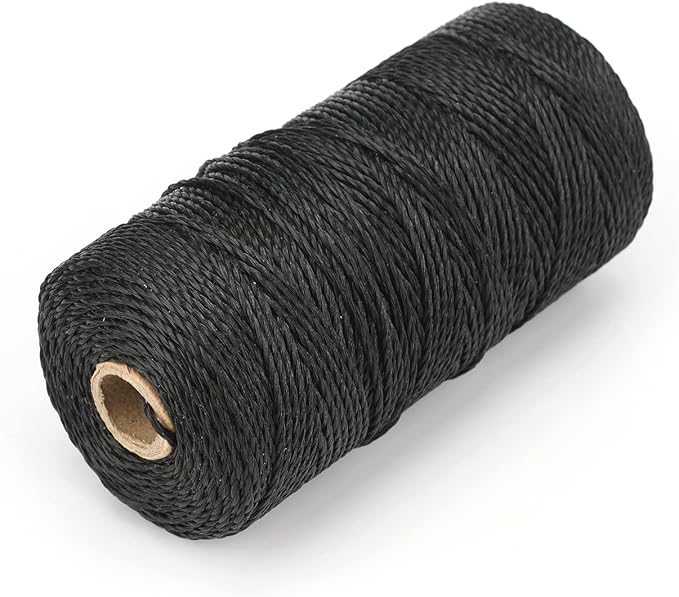 KINGLAKE 426 Feet Nylon Twine #36 Black Nylon String 2mm - Image 5