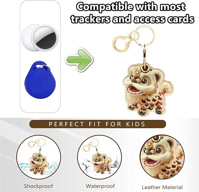 BORKUANA Leather Keychain Holder Case Compatible - Image 4