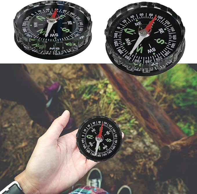 Black Waterproof Pocket Watch Compasses Navigation Compasses Professional Clear - Image 8