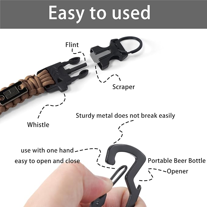 Heavy Duty Braided Paracord Lanyard - Image 4