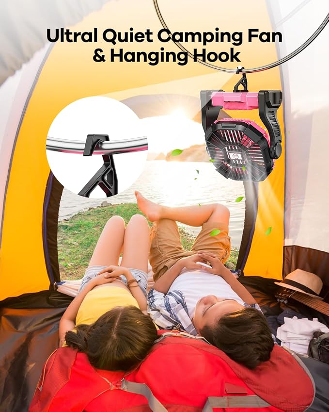 30000mAh Rechargeable Camping Fan - Image 6