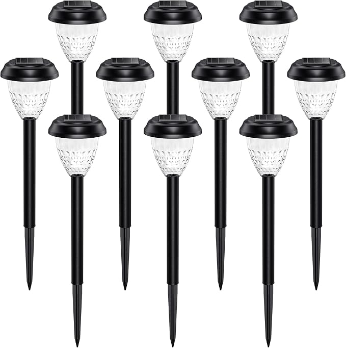 URAGO Super Bright Solar Lights Outdoor Waterproof-10 Pack, Dusk to Dawn Up to - Image 2