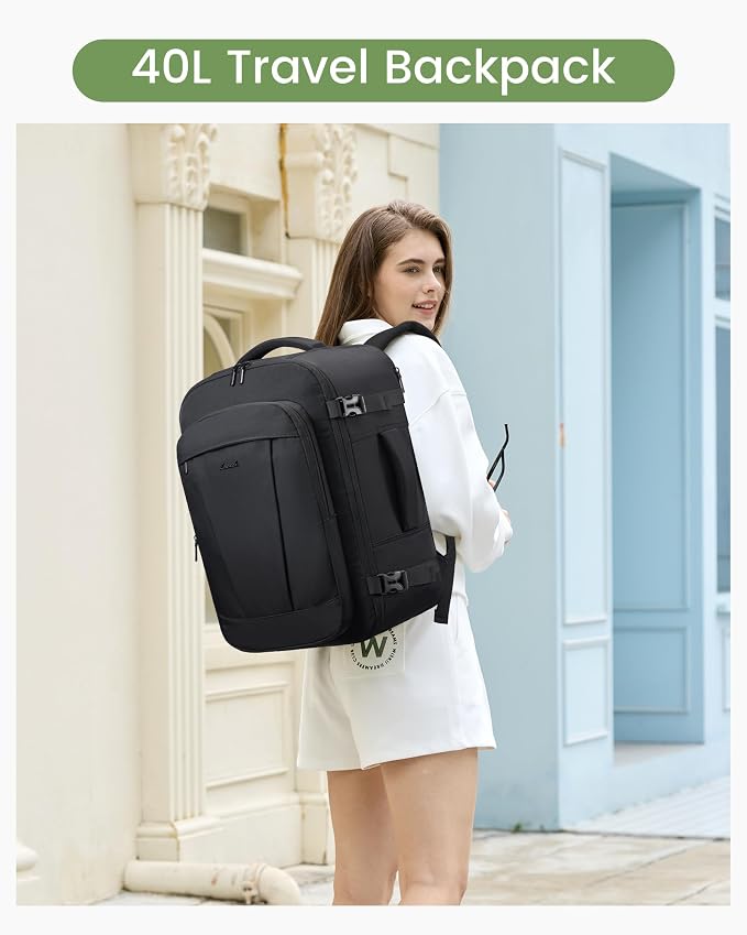 LOVEVOOK 40L Travel Backpack for Women & Men, Airline Approved Carry On Backpack - Image 2