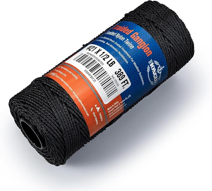 HONGDA #21 Braided Bank Line Twine, Braided Nylon String, 389 Feet Bank Line - Image 5