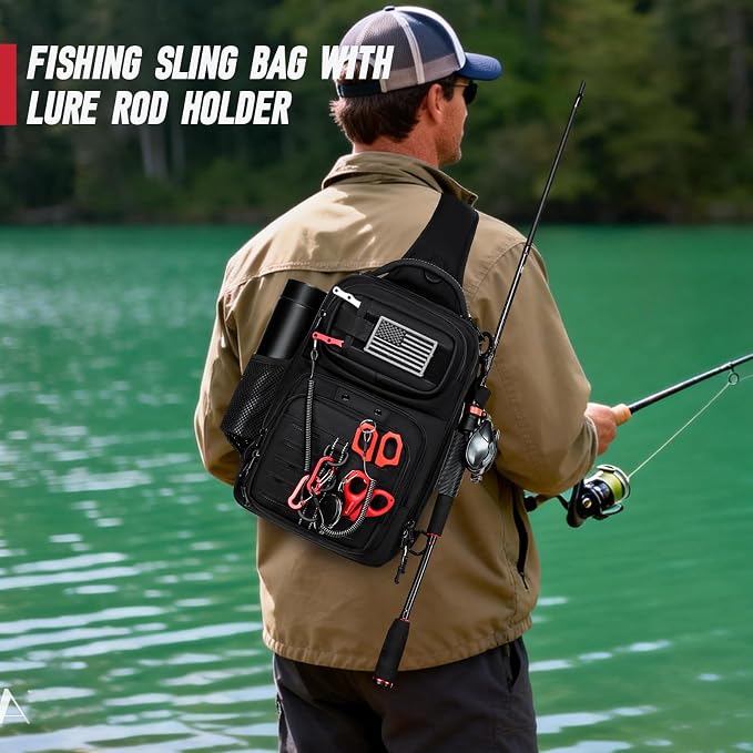 Fishing Sling Bag, Fishing Bag - Image 6