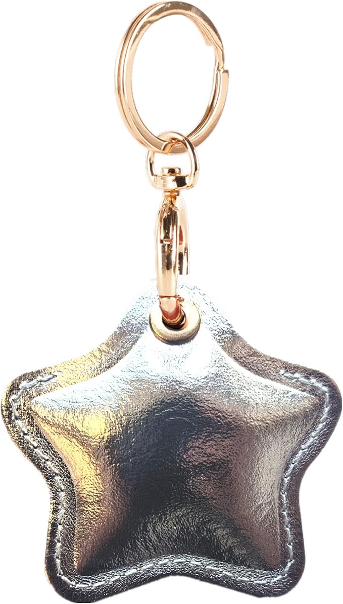 Leather Charm Keychain Holder Case Compatible by BORKUANA