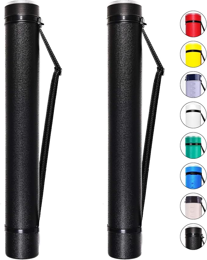 CALPALMY 2-Pack Extendable Poster Tubes Expand from 24.5” to 40” by CalPalmy