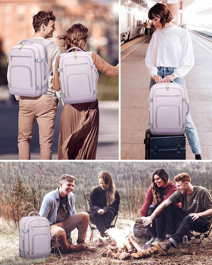 LOVEVOOK Travel Backpack For Women Flight Approved, 50L Large Carry On Backpack - Image 9
