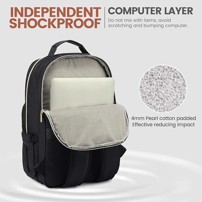LOVEVOOK Laptop Backpack for Women 15.6 inch, Cute Womens Travel Backpack Purse - Image 4