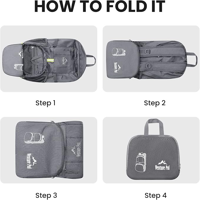 Venture Pal 35L Ultralight Lightweight Packable Foldable Travel Camping Hiking - Image 6