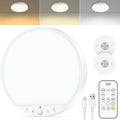 Rechargeable 8W Motion Sensor Ceiling Light Indoor, No Wiring & Magnetic by ShunFSC
