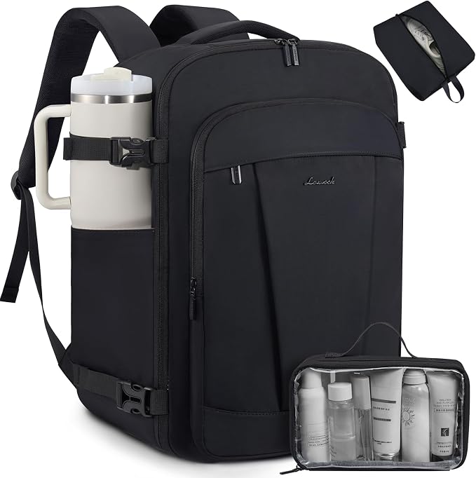 LOVEVOOK 40L Travel Backpack for Women & Men, Airline Approved Carry On Backpack by LOVEVOOK