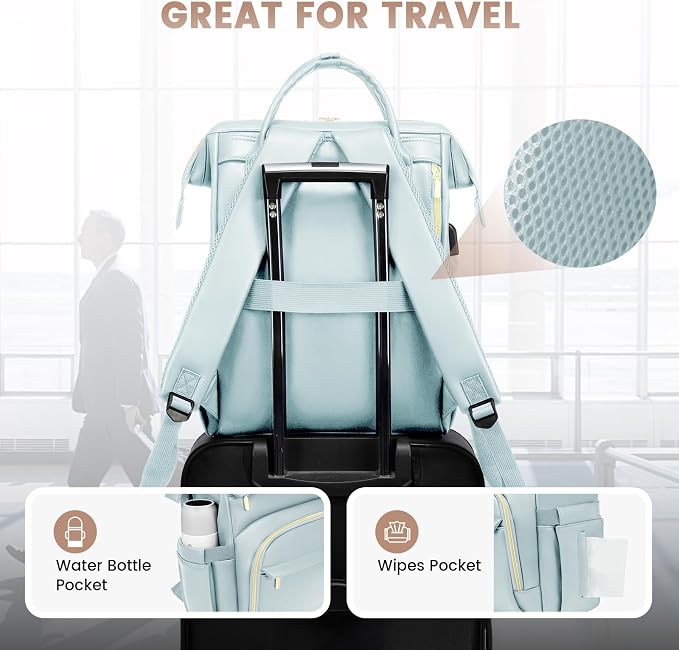 LOVEVOOK Leather Laptop Backpack - Image 5