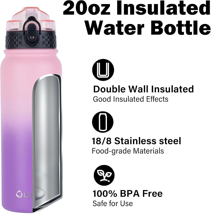 OLDLEY Insulated Water Bottle 20oz Water Bottles - Image 4