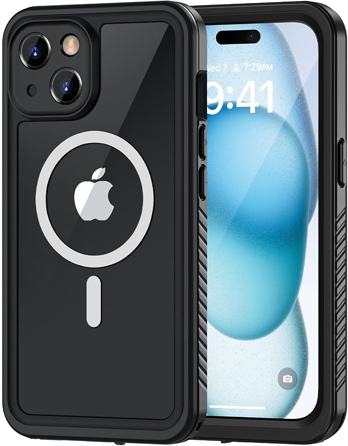 Lanhiem Magnetic for iPhone 15 Case, Waterproof Dustproof Cover, Full Body by LanhiemHome