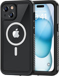 Lanhiem Magnetic for iPhone 15 Case, Waterproof Dustproof Cover, Full Body by LanhiemHome