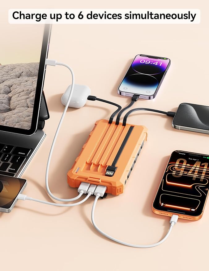 Solar-Charger-Power-Bank - 20000mah Solar Powered Battery Charger Cell Phone - Image 2