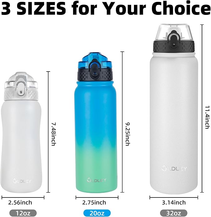 Oldley Insulated Water Bottle 20oz Water Bottles - Image 5