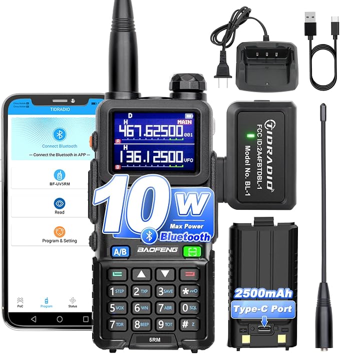 BAOFENG 5RM 10W Long Range Ham Radio by TIDRADIO