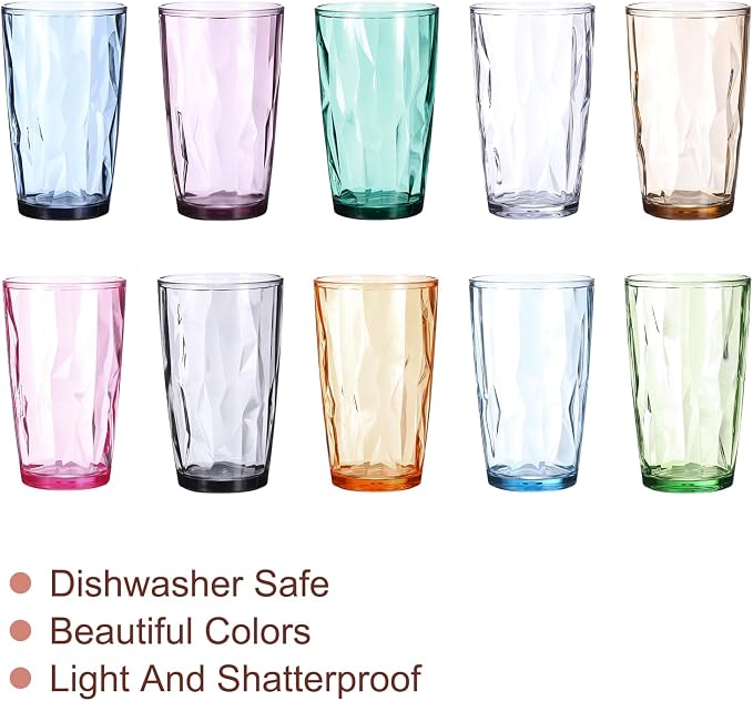 uxcell 17oz Acrylic Drinking Glasses - Image 3