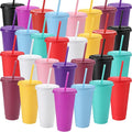 30 PCS 24oz Bulk Plastic Tumblers by DKALIO