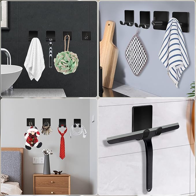 CGBE Razor Holder for Shower, 4 Packs Self Adhesive Shaver Holder Hanger Hooks - Image 6