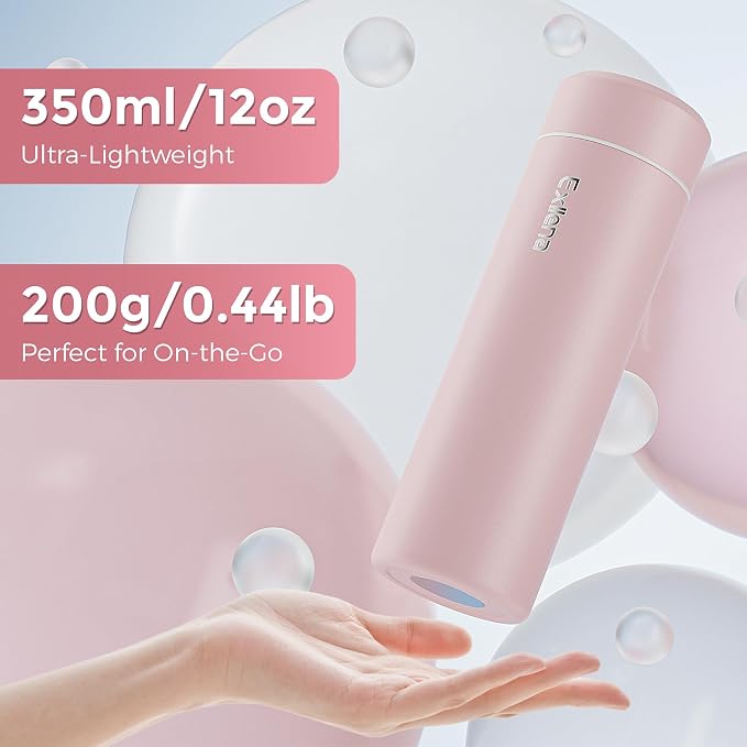 【Upgraded】Exllena Small Insulated Water Bottle 12 oz/350ml– Mini Insulated - Image 2