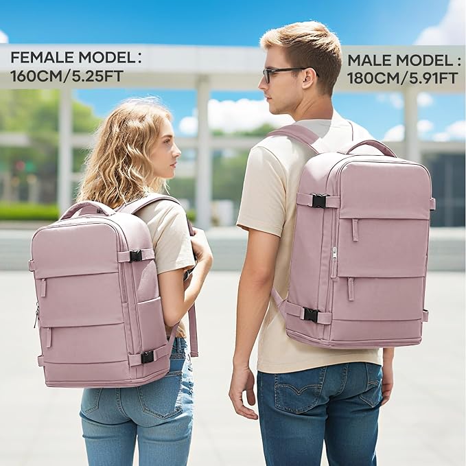coowoz Large Travel Backpack For Women Men, Carry On Backpack Flight Approved - Image 7