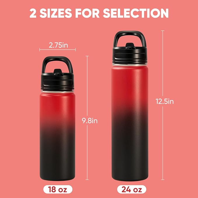 Fijinhom 24oz Insulated Stainless Steel Water Bottle - Image 2