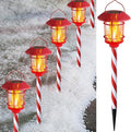 Dynaming 6 Pack Christmas Solar Flame Garden Lights Outdoor, Dual Use by Dynaming