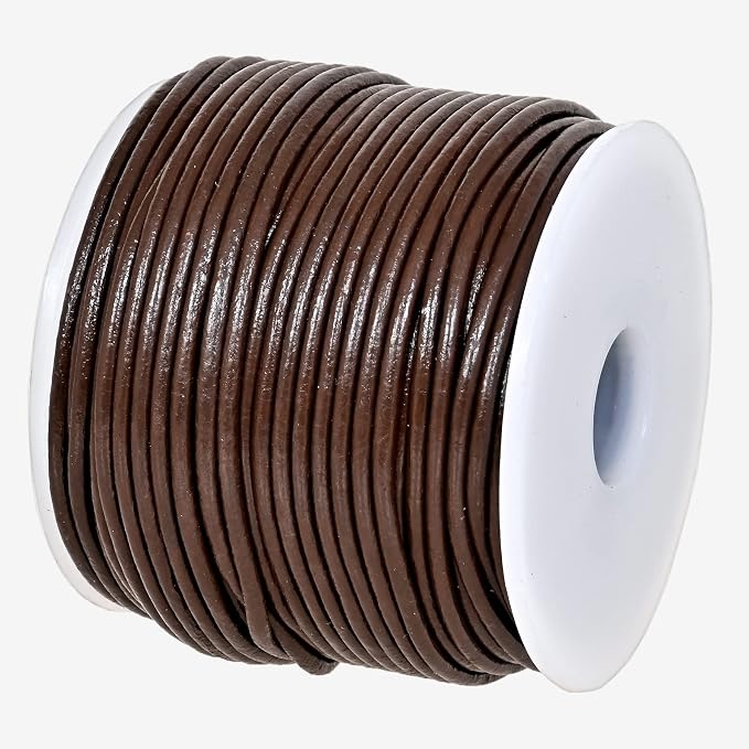 GENIQUE Real/Genuine Round Leather String Cord by GENIQUE
