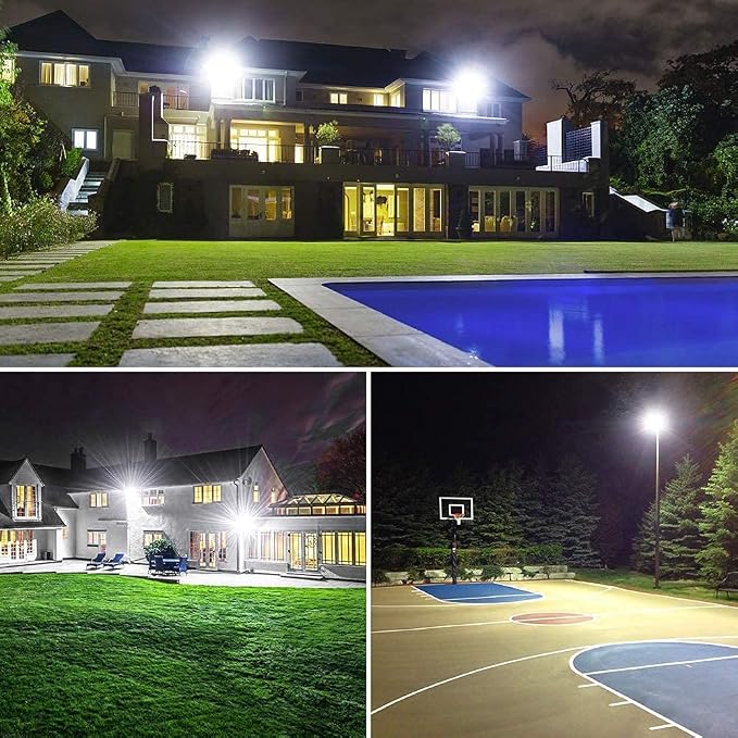 XYCN 200W LED Flood Light 2 Pack, 22500lm Super Bright Security Lights - Image 7