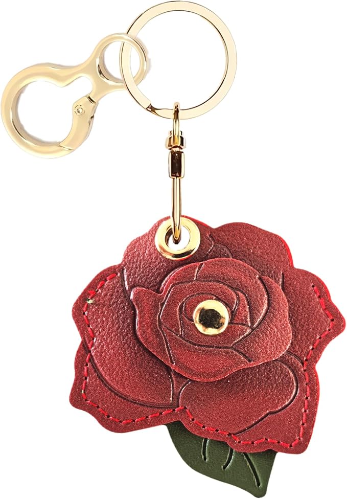 BORKUANA Leather Keychain Holder Case Compatible by BORKUANA