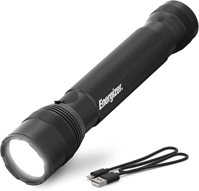 Energizer TacR-1000 Flashlight Rechargeable, Bright Rechargeable Tactical by Energizer