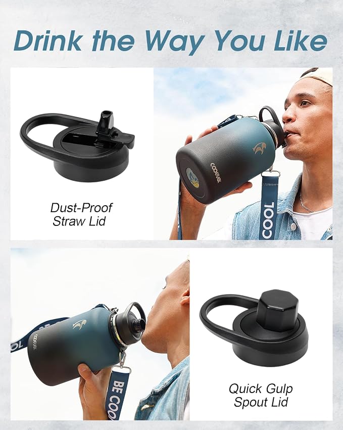 Coolflask 64 oz Water Bottle Insulated - Image 4