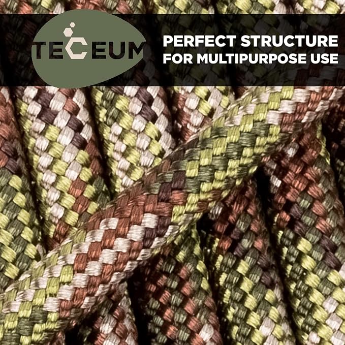 TECEUM 5/32" Paracord Rope 1000 – 1000ft / 200ft / 100ft / 50ft – Tactical - Image 5
