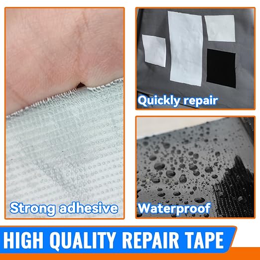 Tikfoam RV Awning Repair Tape for Tarp, Boat Covers, Sail Tape, Tear Repair - Image 3