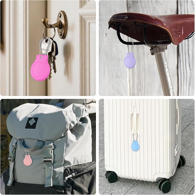 for AirTag Holder with Wire Cable, 4 Pack IPX8 Waterproof PC Hard Case - Image 7