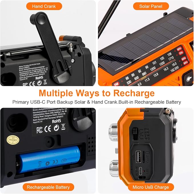 Hand Crank Emergency Weather Radio - Image 4
