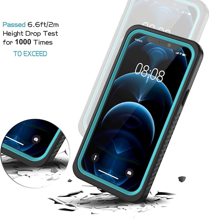Lanhiem for iPhone 12 Case, Waterproof Dustproof Shockproof Case - Image 4