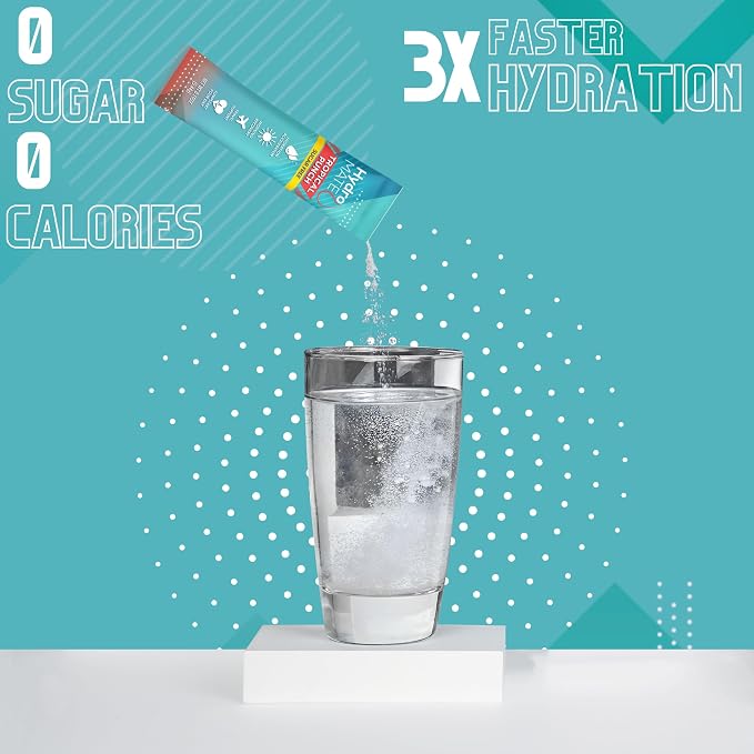 Electrolyte Powder Sugar-Free Hydration Packets Tropical Punch HydroMATE 30 - Image 6