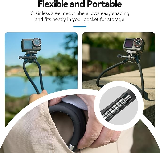 TELESIN Neck Mount Se 2.0 Combo Set, Magnetic Phone Holder - Image 3