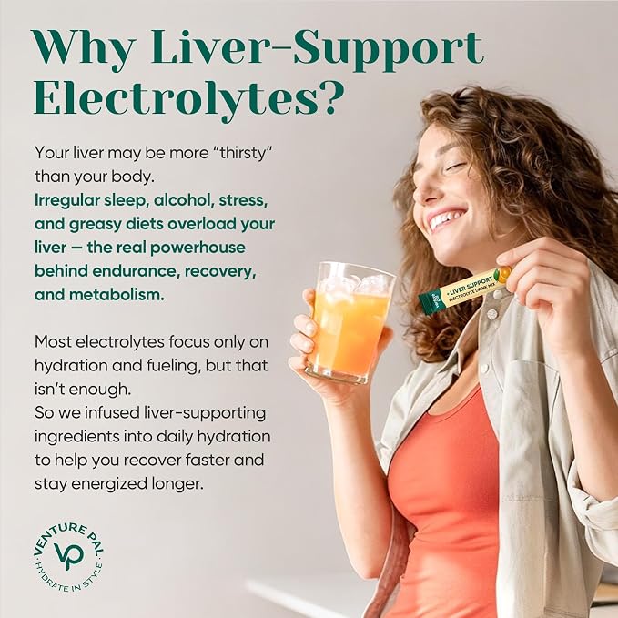Venture Pal Hydration Packets + Liver Support- Liquid Daily IV Electrolyte - Image 2